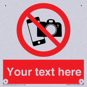 Custom No filming or photography